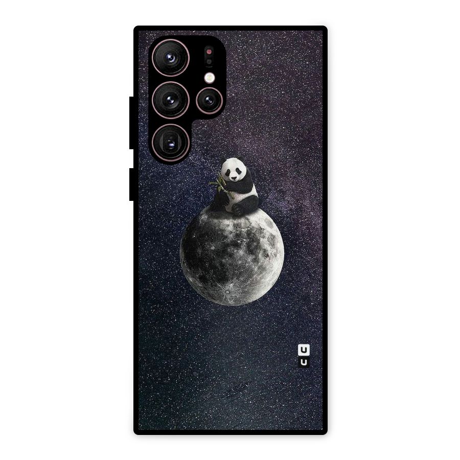 Panda Space Metal Back Case for Galaxy S22 Ultra 5G
