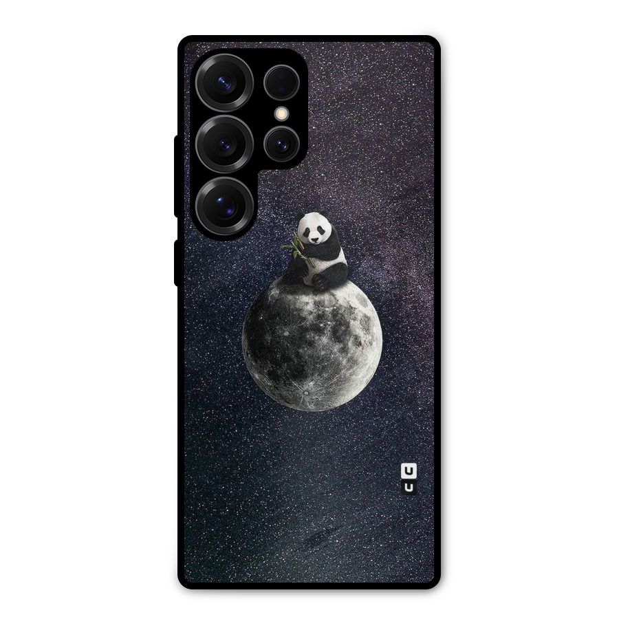 Panda Space Metal Back Case for Galaxy S25 Ultra