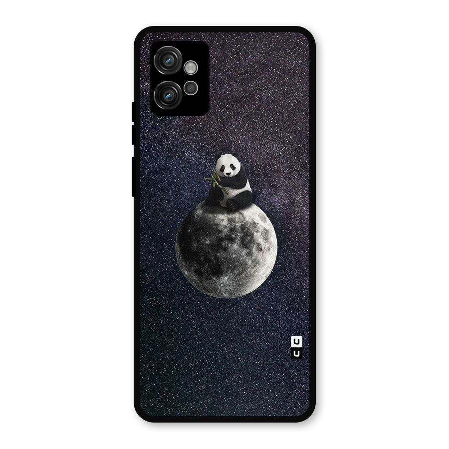 Panda Space Metal Back Case for Moto G32
