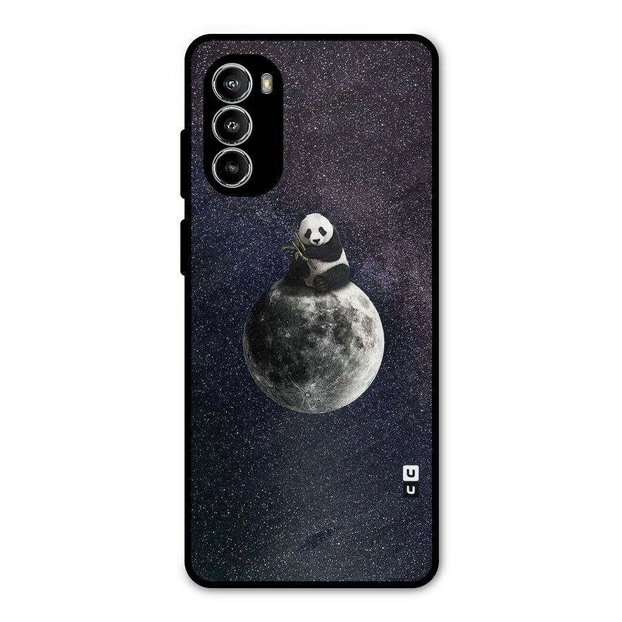 Panda Space Metal Back Case for Moto G52