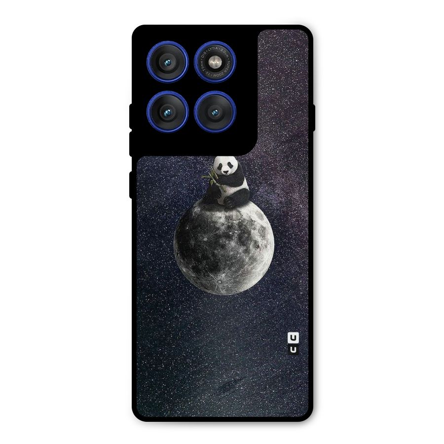 Panda Space Metal Back Case for Motorola Edge 60 Pro