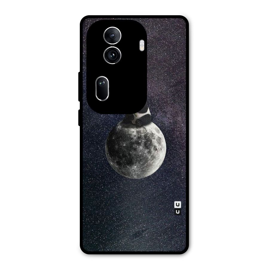 Panda Space Metal Back Case for Oppo Reno11 Pro 5G
