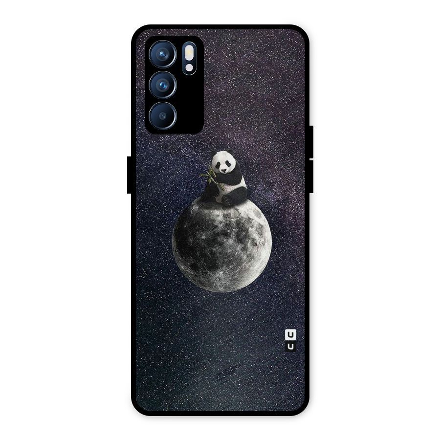 Panda Space Metal Back Case for Oppo Reno6 5G