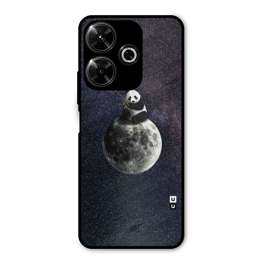 Panda Space Metal Back Case for Poco M6 Plus