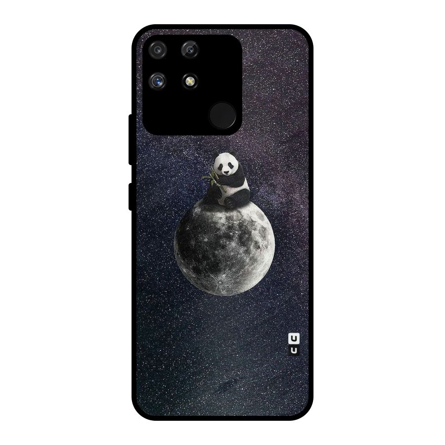 Panda Space Metal Back Case for Realme Narzo 50A