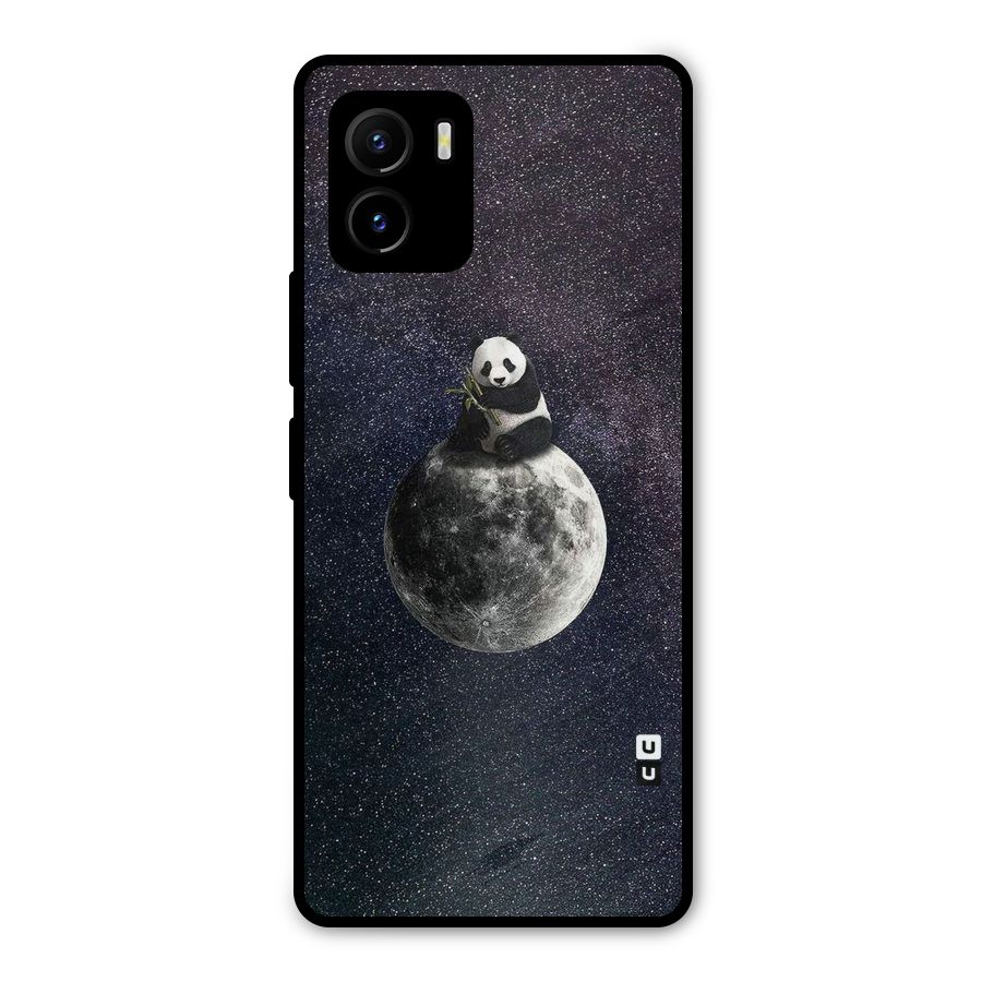 Panda Space Metal Back Case for Vivo Y15s
