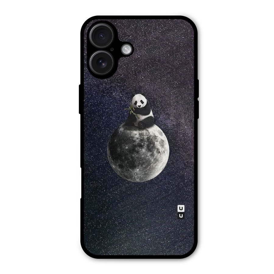 Panda Space Metal Back Case for iPhone 16 Plus