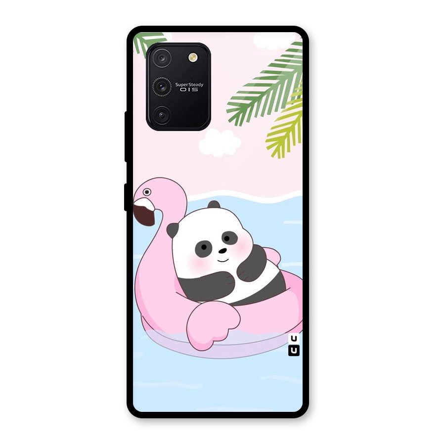 Panda Swim Glass Back Case for Galaxy S10 Lite