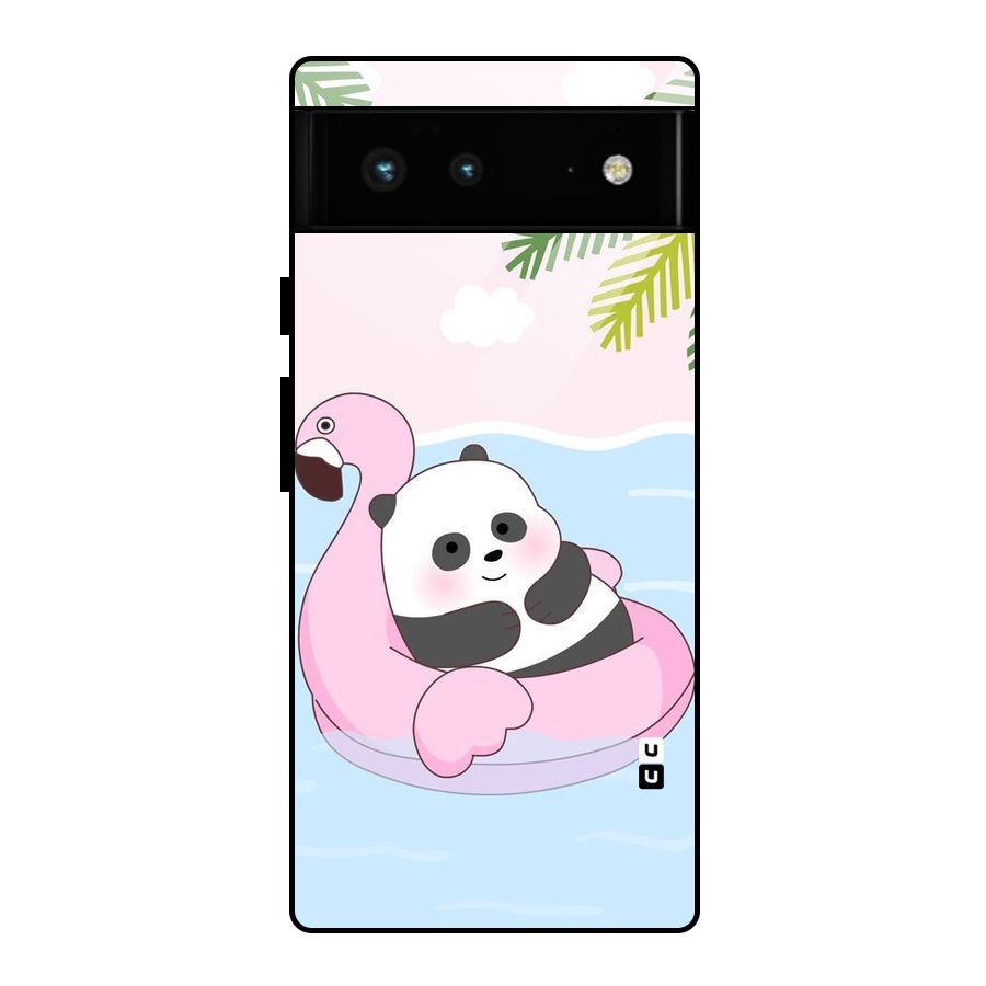 Panda Swim Glass Back Case for Google Pixel 6