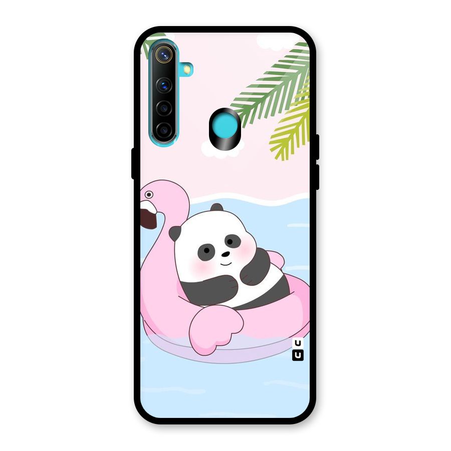 Panda Swim Glass Back Case for Realme Narzo 10