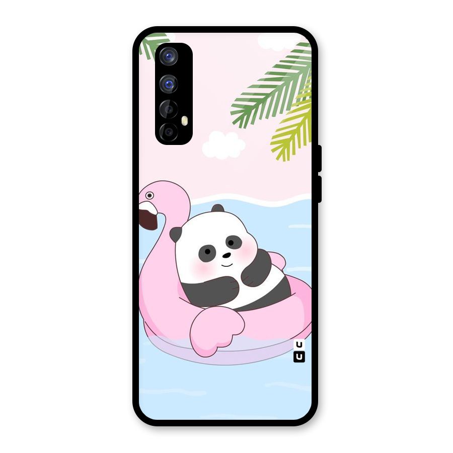 Panda Swim Glass Back Case for Realme Narzo 20 Pro
