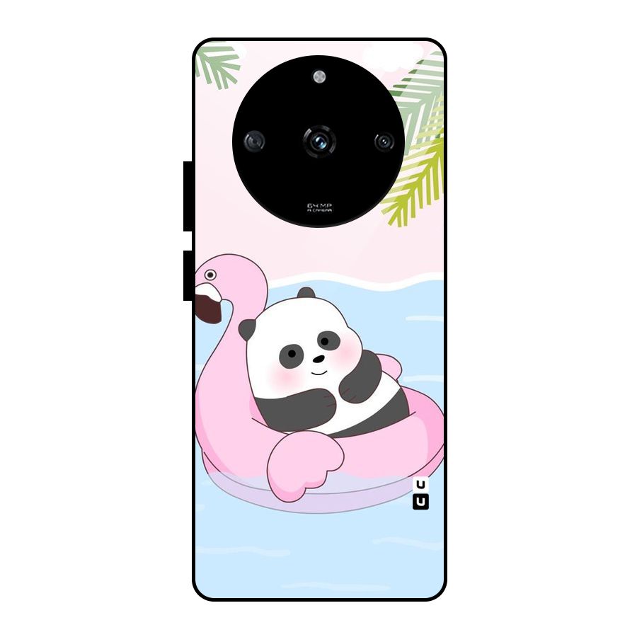 Panda Swim Glass Back Case for Realme Narzo 60 5G