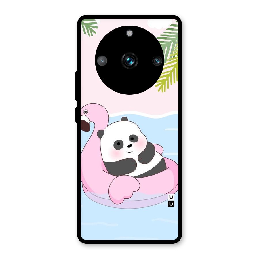 Panda Swim Glass Back Case for Realme Narzo 60 Pro