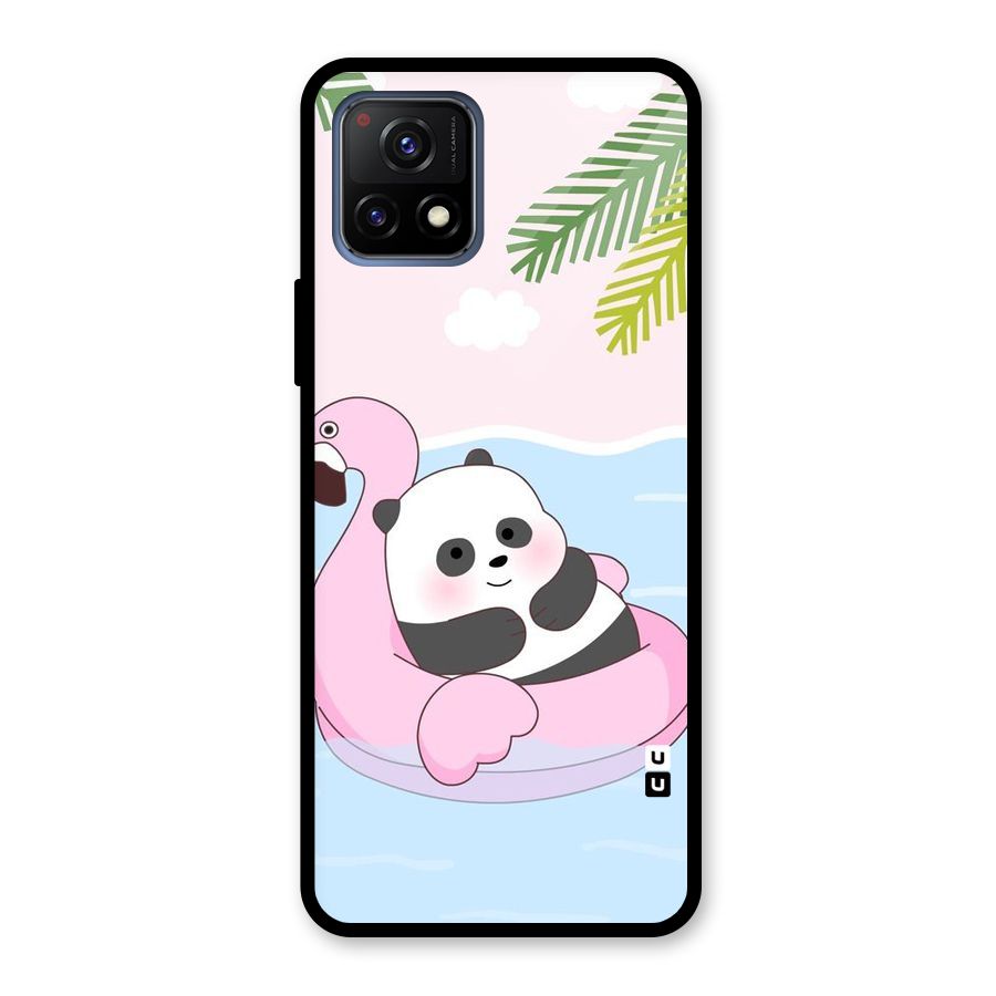 Panda Swim Glass Back Case for Vivo Y72 5G