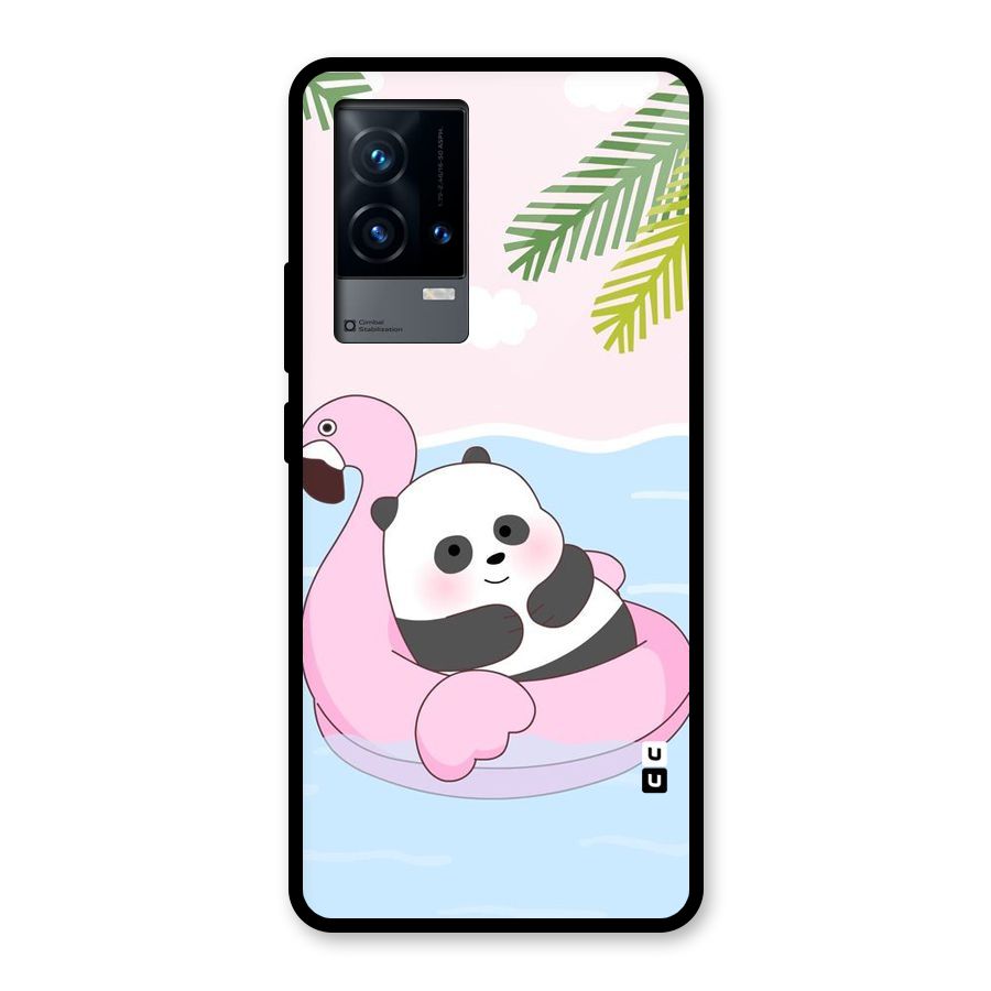 Panda Swim Glass Back Case for iQOO 9 5G