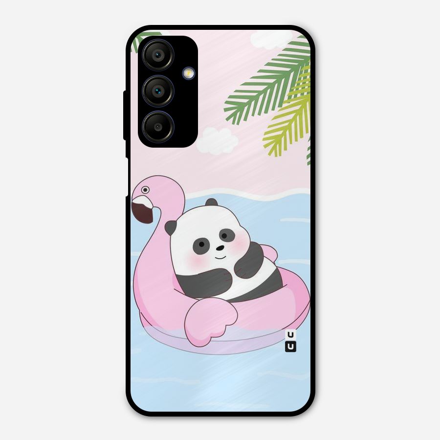 Panda Swim Metal Back Case for Galaxy A15 5G