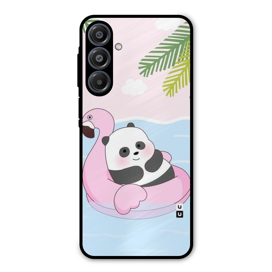 Panda Swim Metal Back Case for Galaxy A16 5G