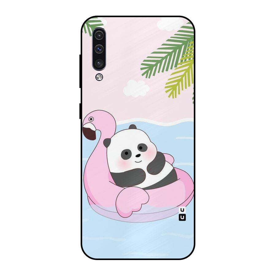 Panda Swim Metal Back Case for Galaxy A50