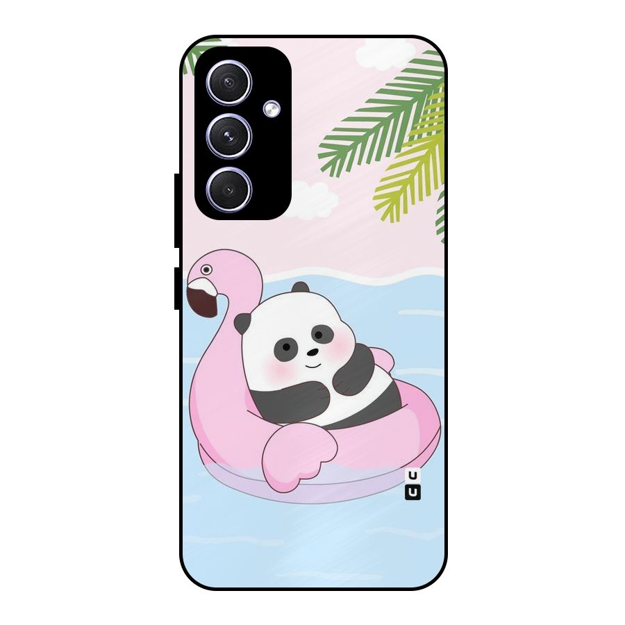 Panda Swim Metal Back Case for Galaxy A54