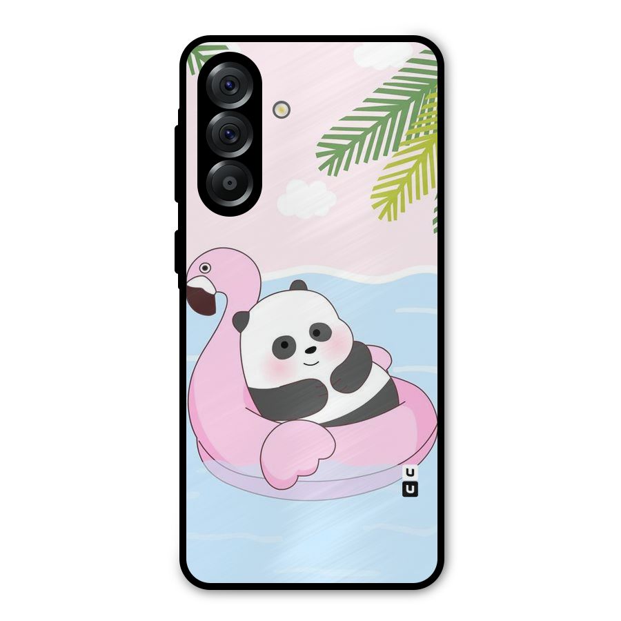 Panda Swim Metal Back Case for Galaxy A56