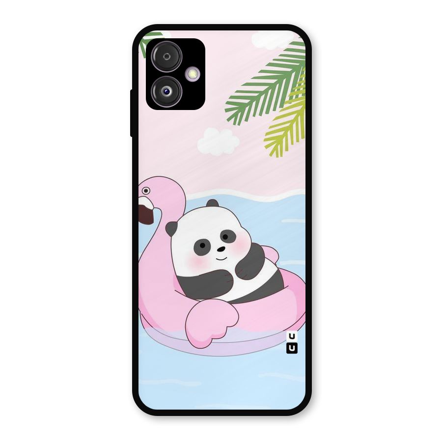 Panda Swim Metal Back Case for Galaxy F14