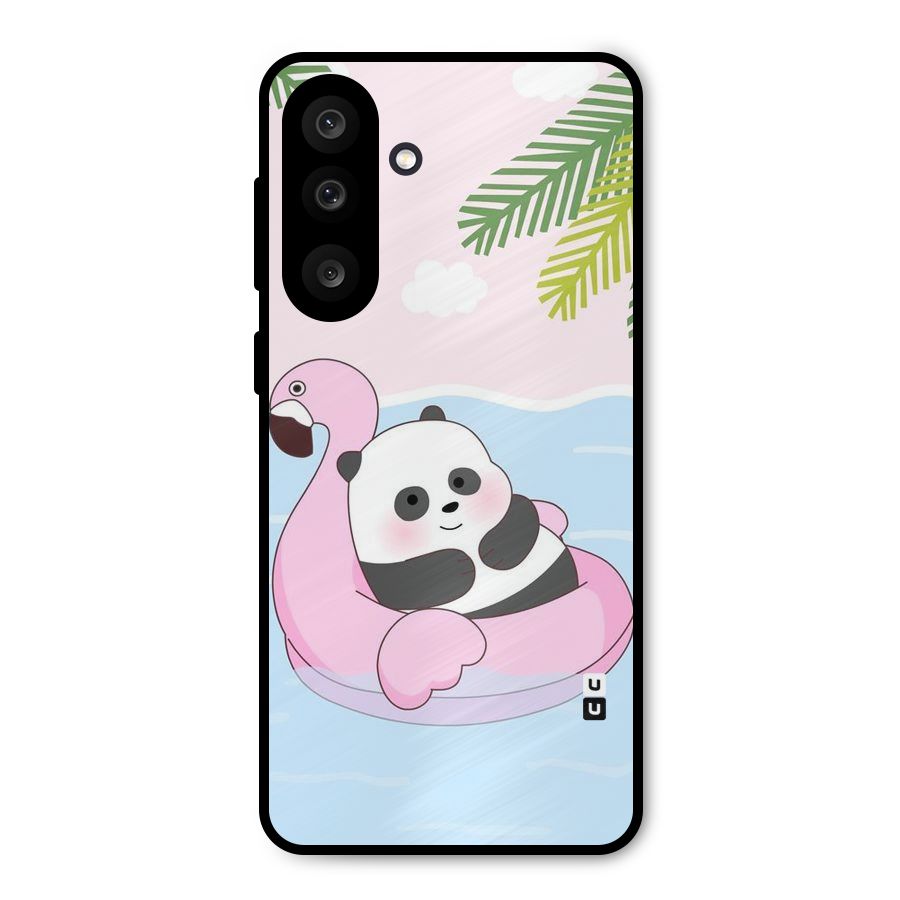 Panda Swim Metal Back Case for Galaxy F56