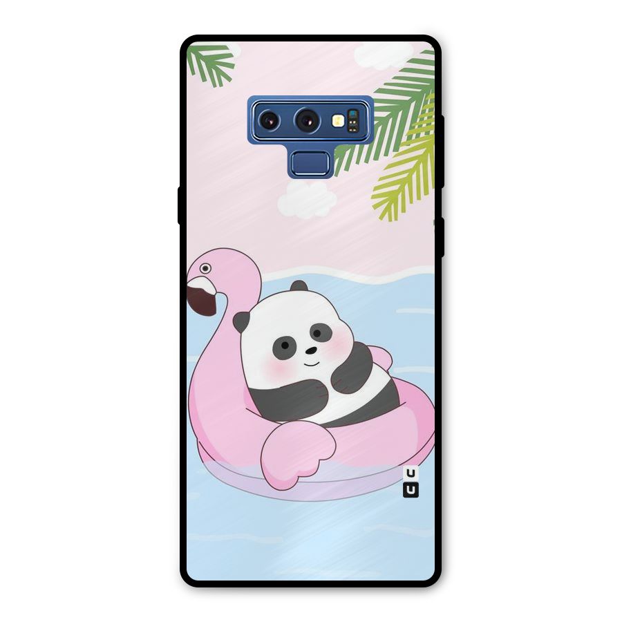 Panda Swim Metal Back Case for Galaxy Note 9