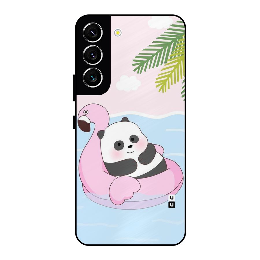 Panda Swim Metal Back Case for Galaxy S22 5G