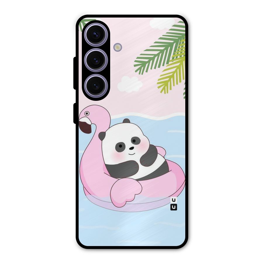 Panda Swim Metal Back Case for Galaxy S24