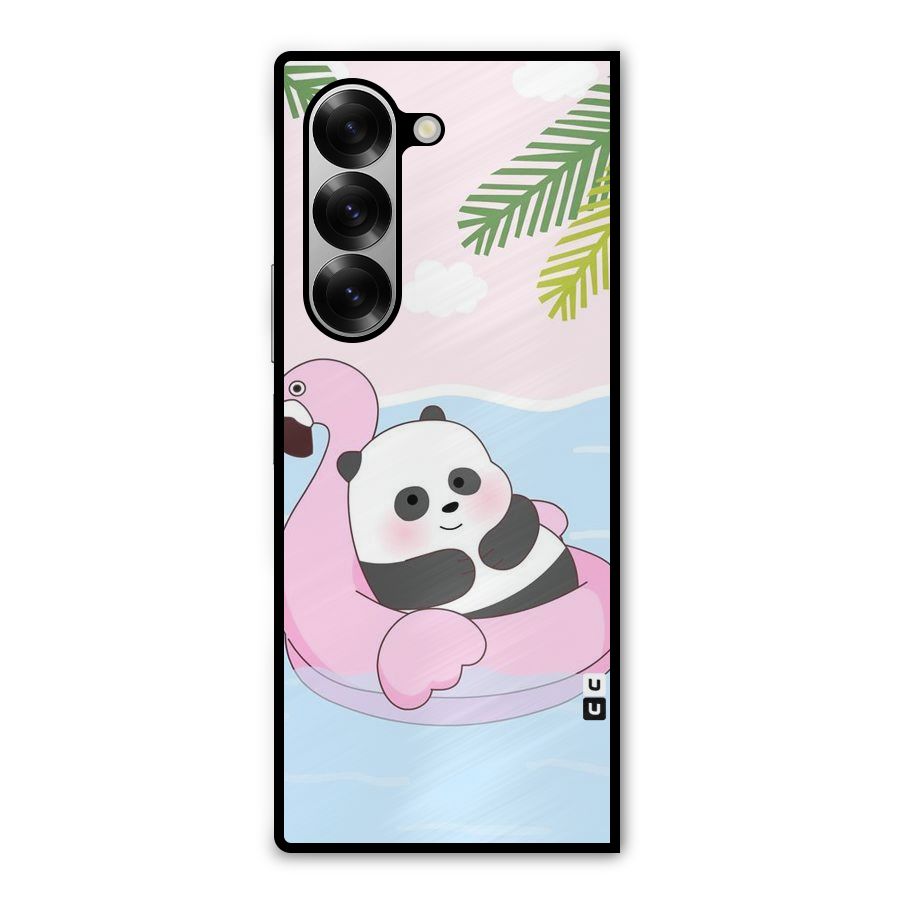 Panda Swim Metal Back Case for Galaxy Z Fold6