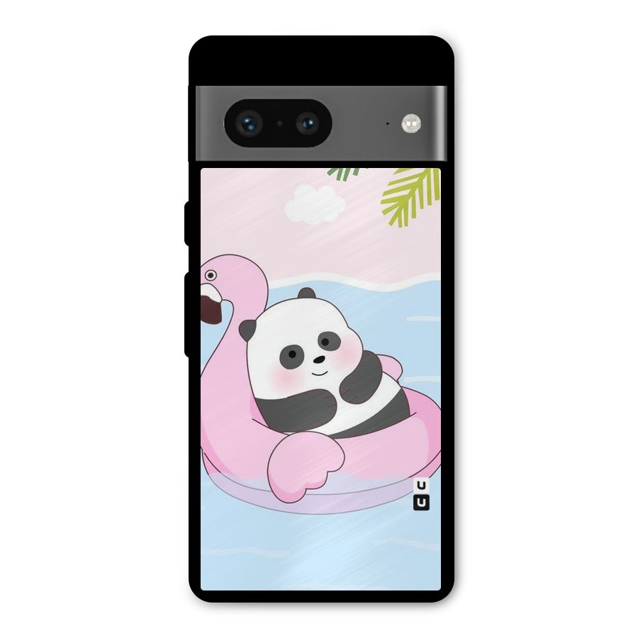 Panda Swim Metal Back Case for Google Pixel 7