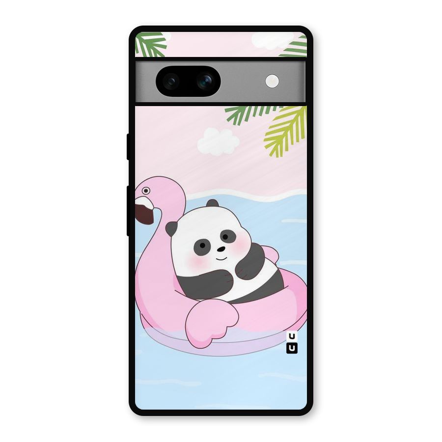 Panda Swim Metal Back Case for Google Pixel 7a