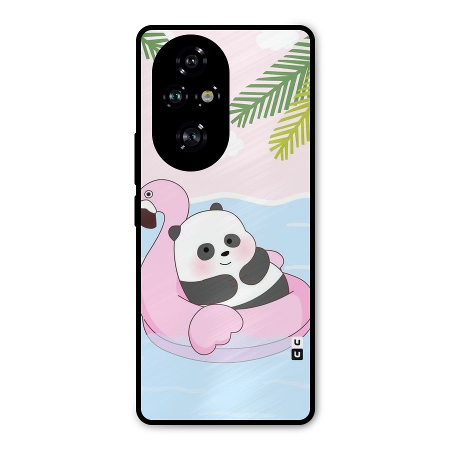 Panda Swim Metal Back Case for Honor 200 Pro