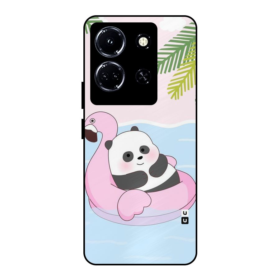 Panda Swim Metal Back Case for Infinix Note 30 5G