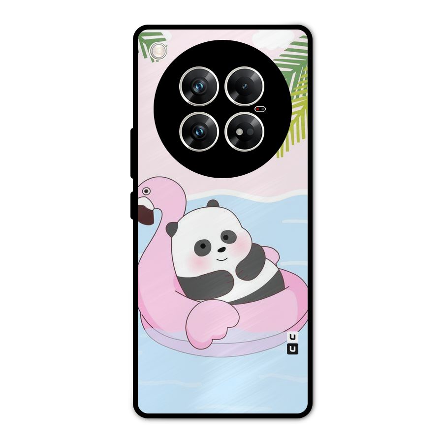 Panda Swim Metal Back Case for Infinix Zero 40 5G