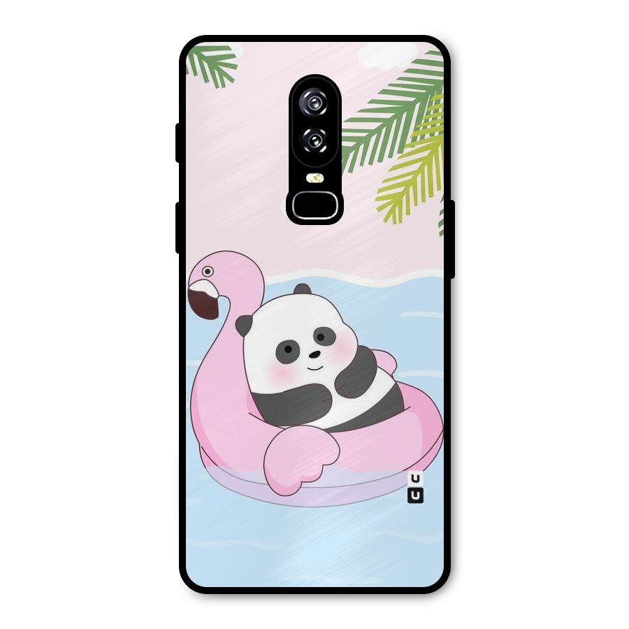 Panda Swim Metal Back Case for OnePlus 6