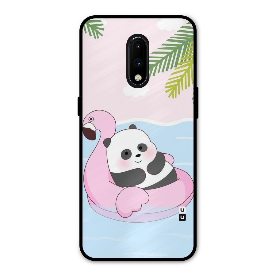 Panda Swim Metal Back Case for OnePlus 7