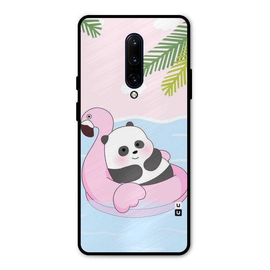 Panda Swim Metal Back Case for OnePlus 7 Pro