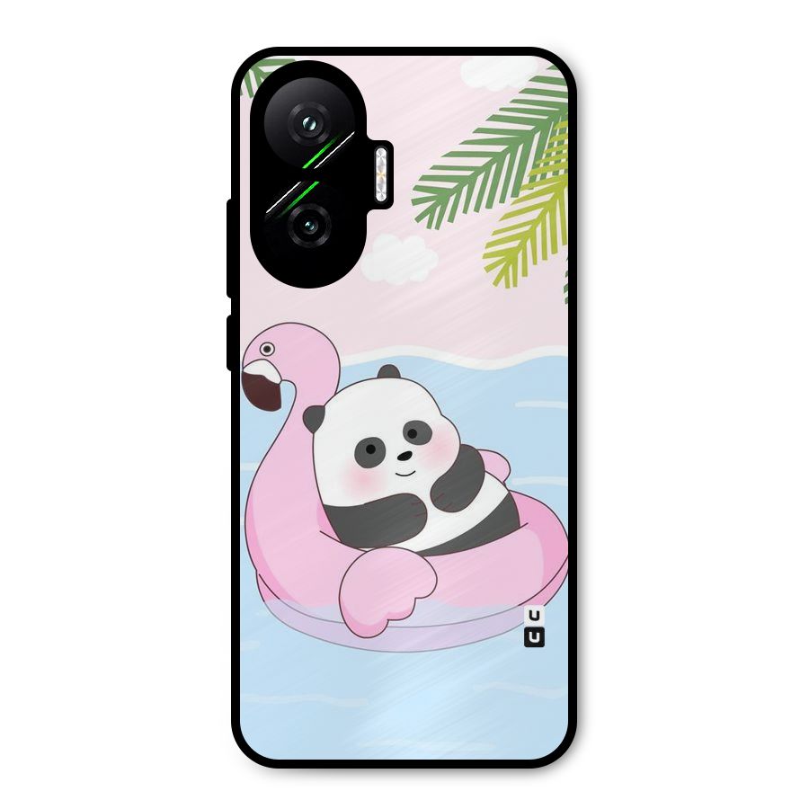 Panda Swim Metal Back Case for Poco F7