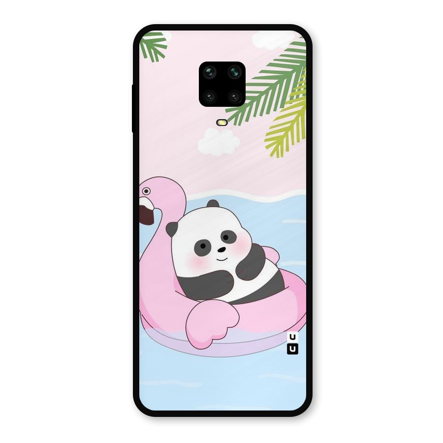Panda Swim Metal Back Case for Poco M2