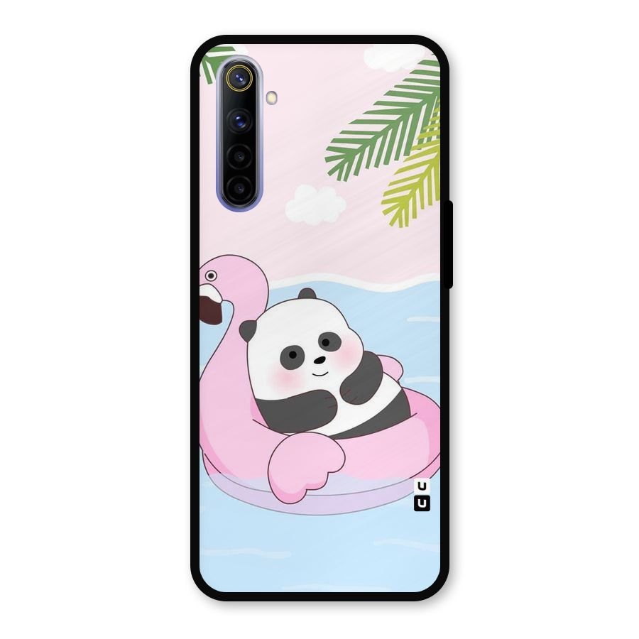 Panda Swim Metal Back Case for Realme 6i