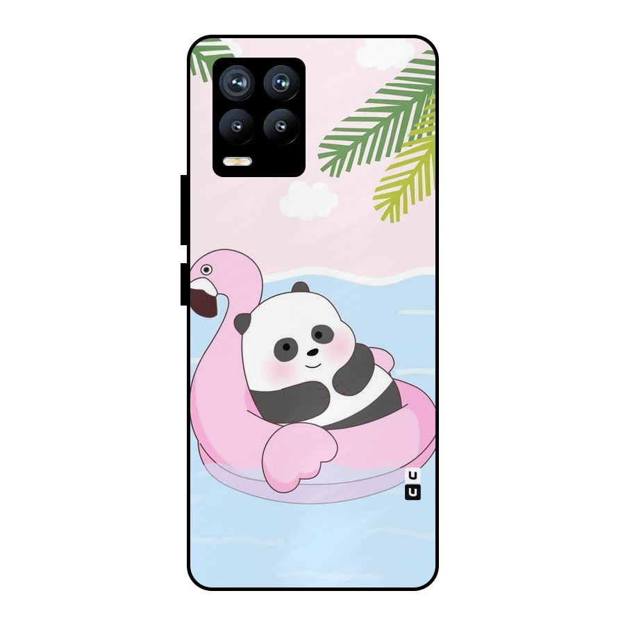 Panda Swim Metal Back Case for Realme 8 Pro