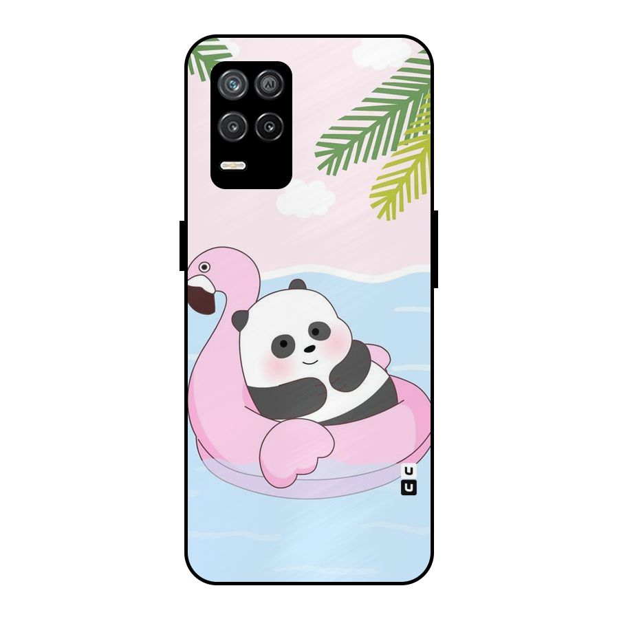Panda Swim Metal Back Case for Realme 8s 5G