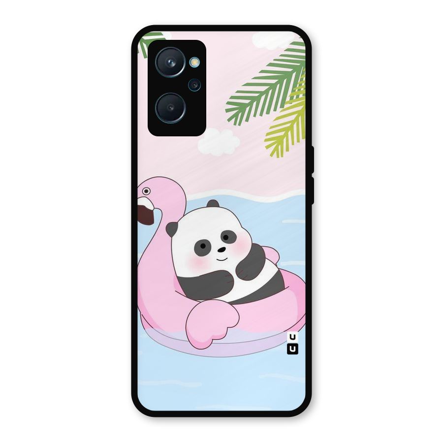 Panda Swim Metal Back Case for Realme 9i