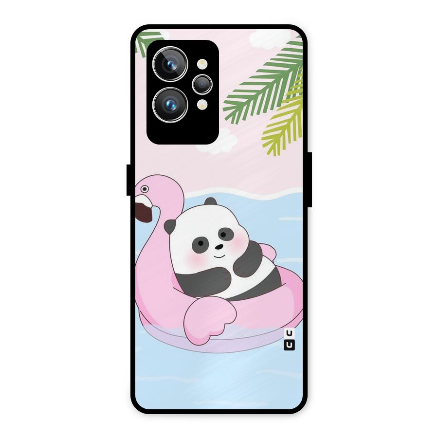Panda Swim Metal Back Case for Realme GT2 Pro
