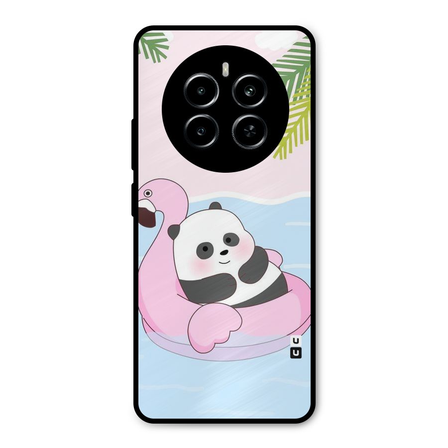 Panda Swim Metal Back Case for Realme P1