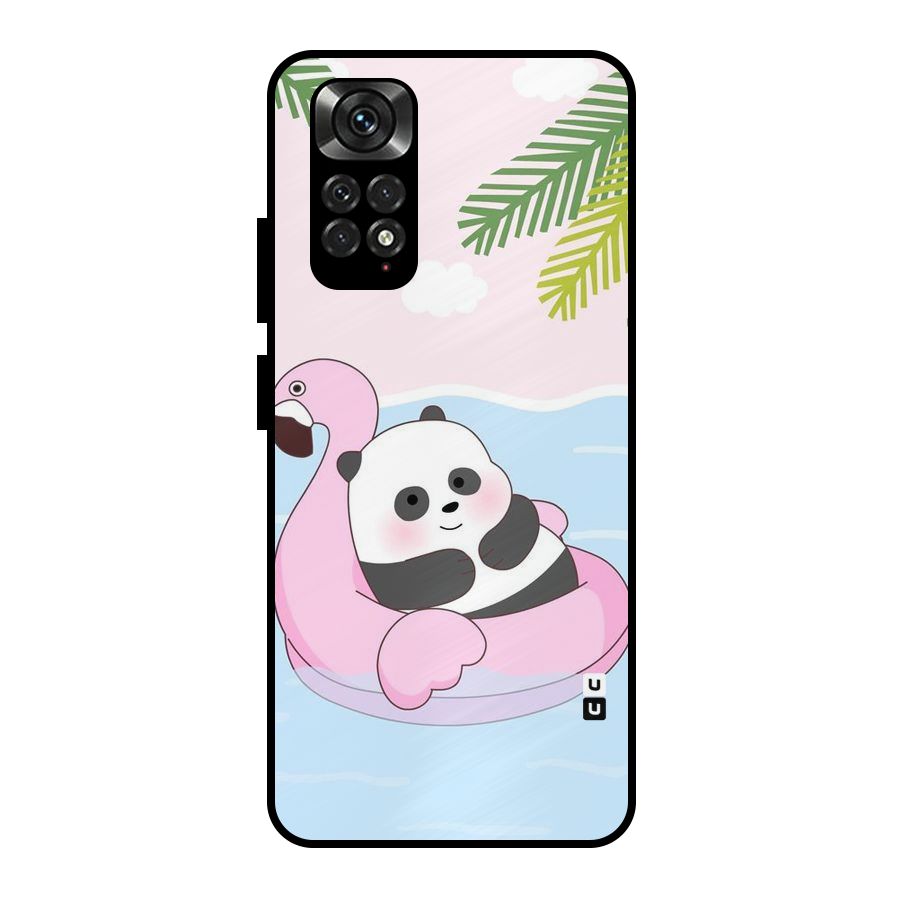 Panda Swim Metal Back Case for Redmi Note 11 Pro Plus 5G