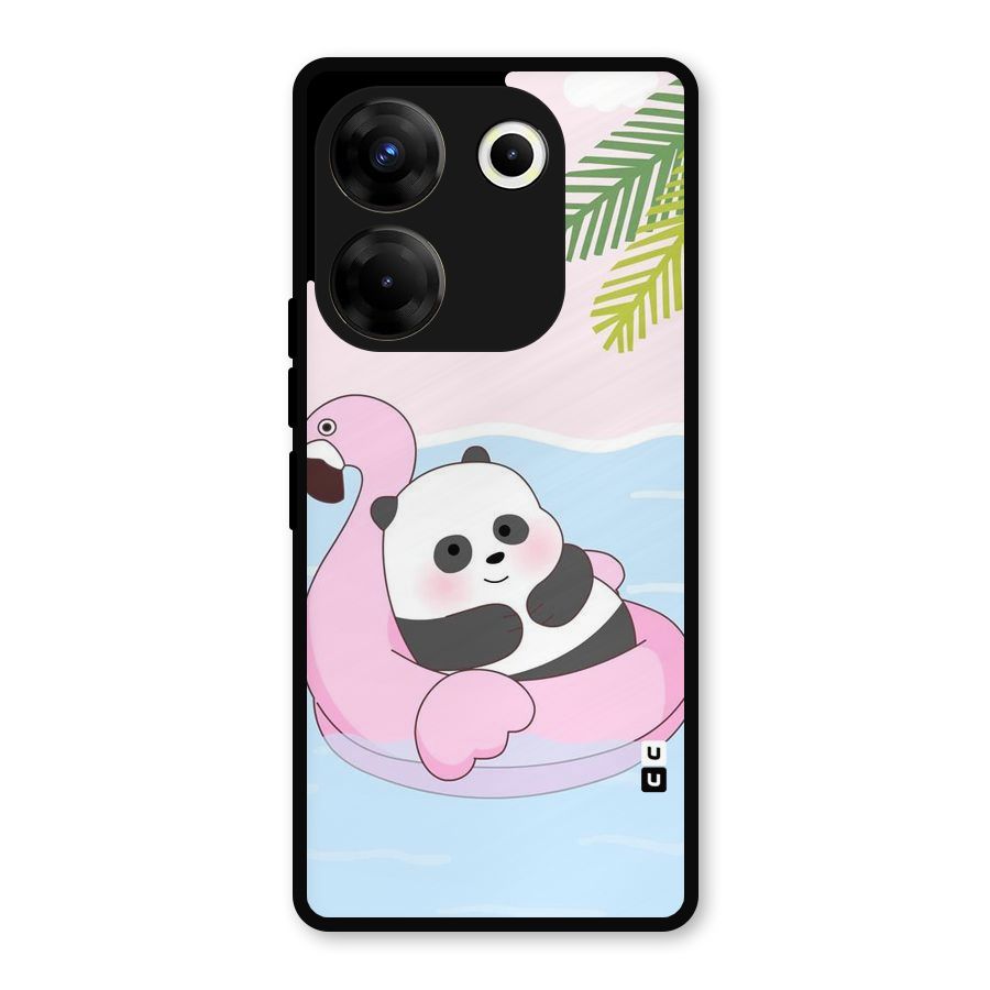 Panda Swim Metal Back Case for Tecno Camon 20 Pro