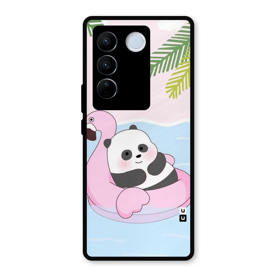 Panda Swim Metal Back Case for Vivo V27