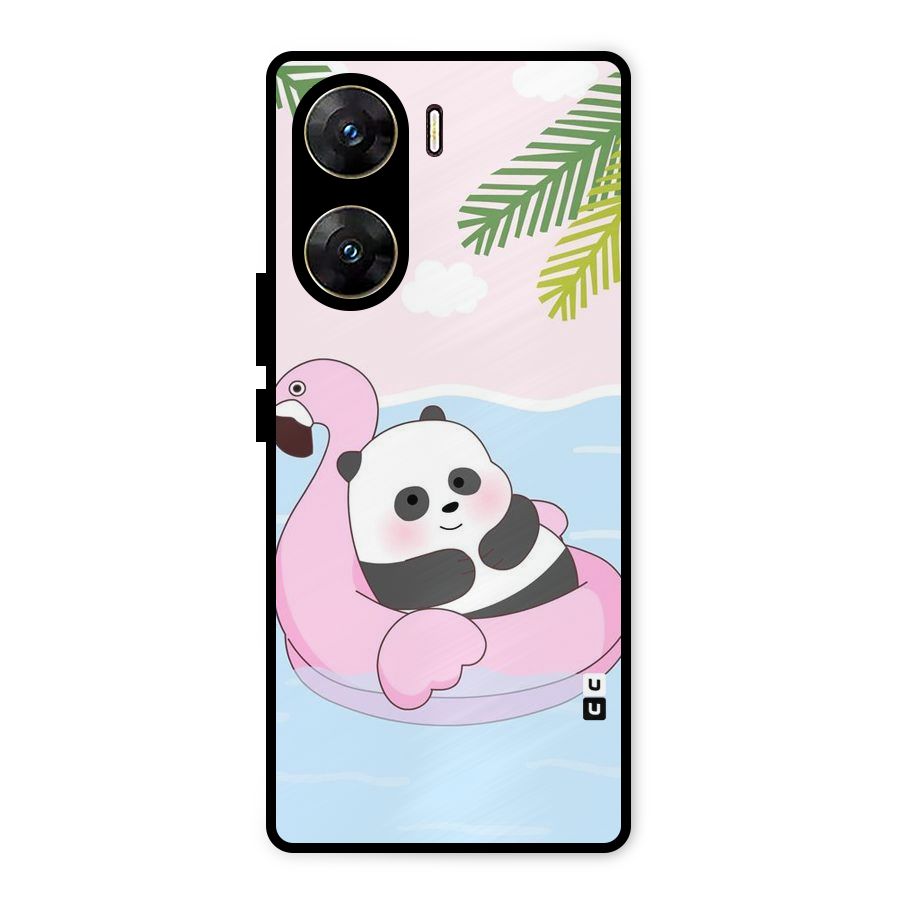 Panda Swim Metal Back Case for Vivo V29e